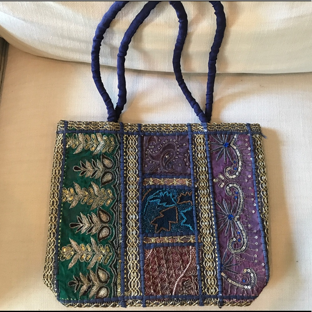 Handmade sparkly Indian Purse/handbag